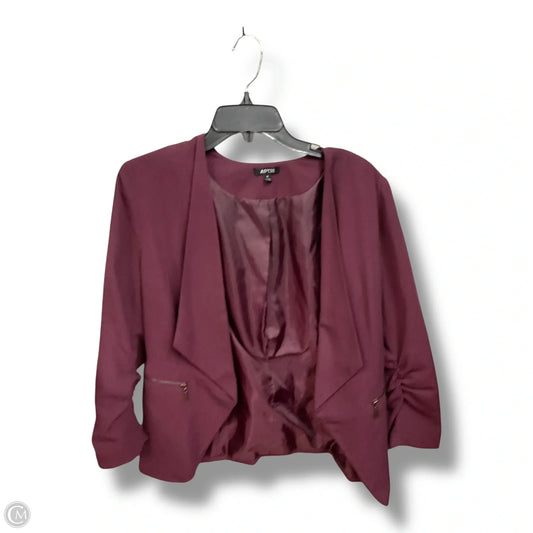 Blazer By Apt 9 In Purple, Size: M