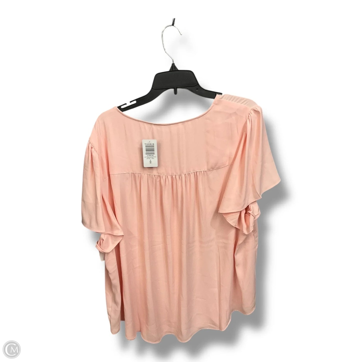Blouse Sleeveless By Torrid In Peach, Size: 4x