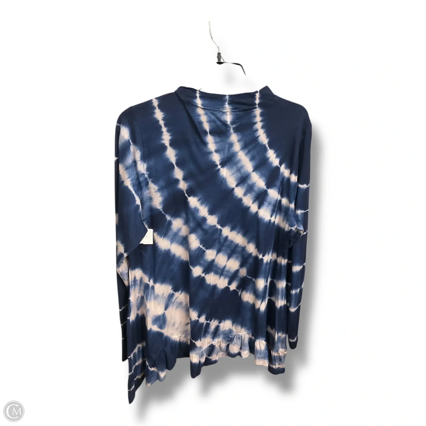 Tunic Long Sleeve By Logo In Tie Dye Print, Size: L