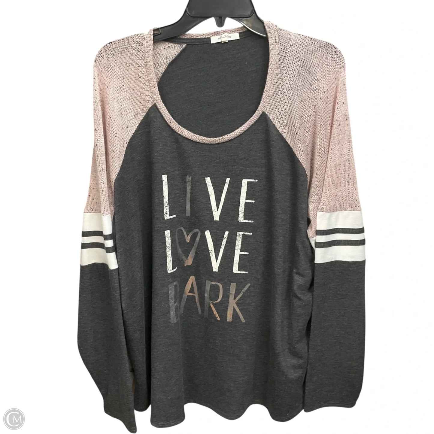 Top Long Sleeve By Maurices In Grey, Size: 3x