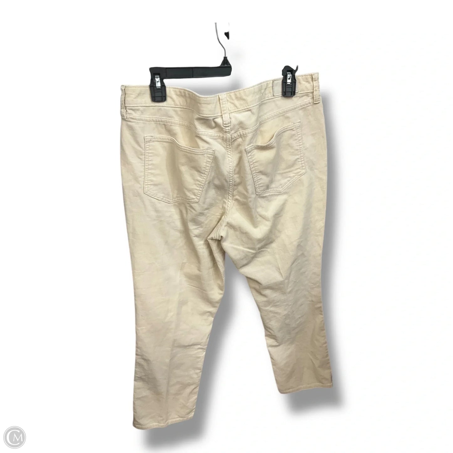 Pants Corduroy By Lands End In Cream, Size: 14