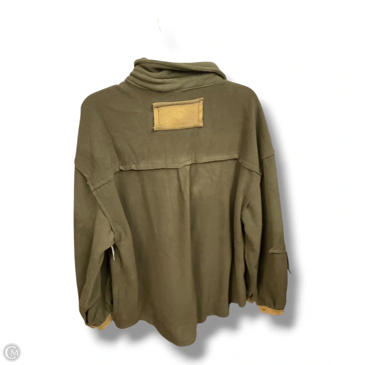 Jacket Shirt By Pol In Green, Size: M