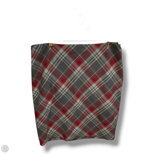 Skirt Midi By Limited In Plaid Pattern, Size: Xl