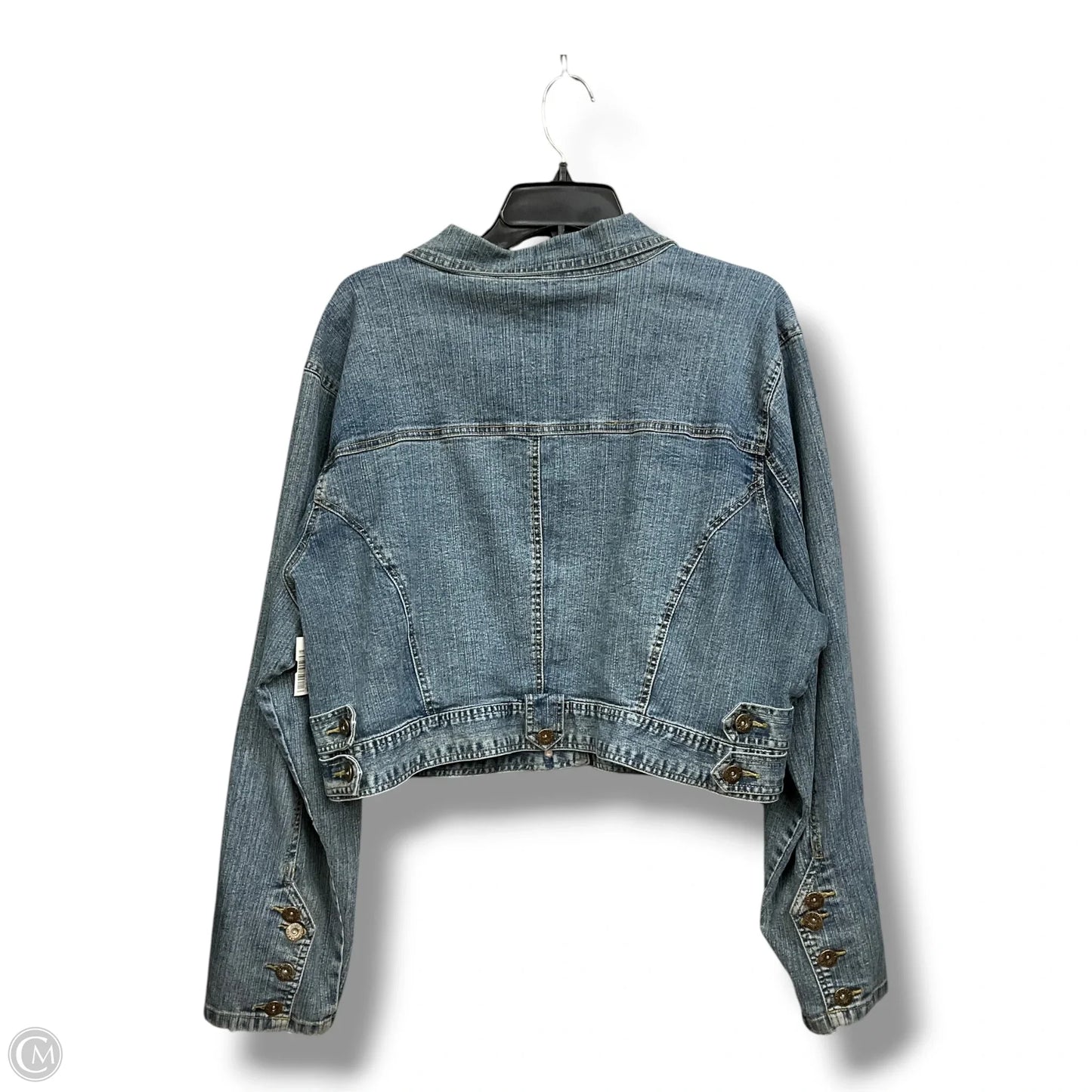 Jacket Denim By Clothes Mentor In Blue Denim, Size: 2x
