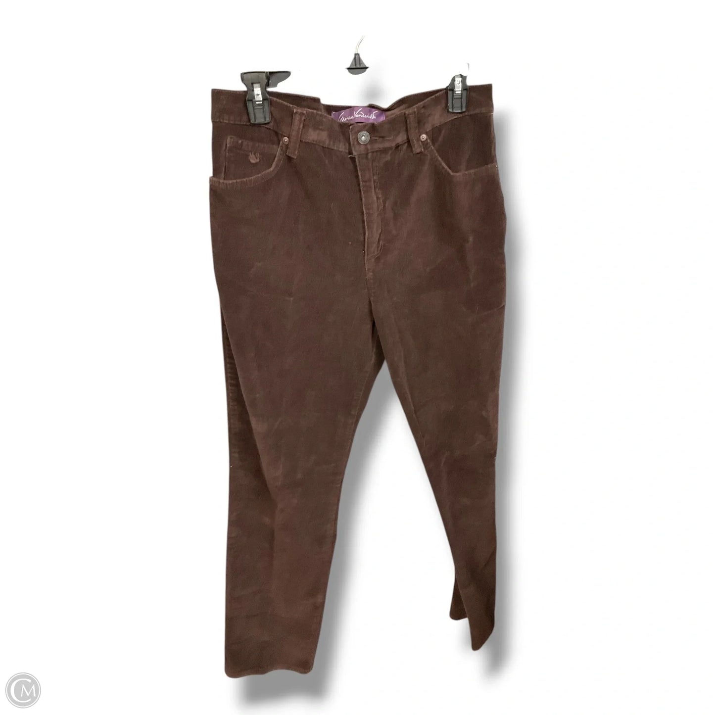 Pants Corduroy By Gloria Vanderbilt In Brown, Size: 12