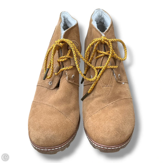 Boots Ankle Heels By Toms In Tan, Size: 9