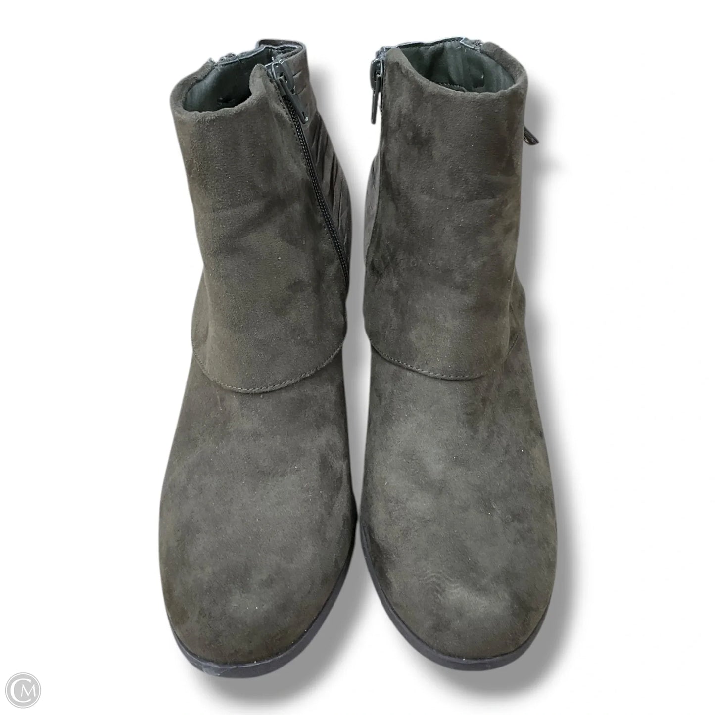 Boots Ankle Heels By Madden Girl In Green, Size: 8.5