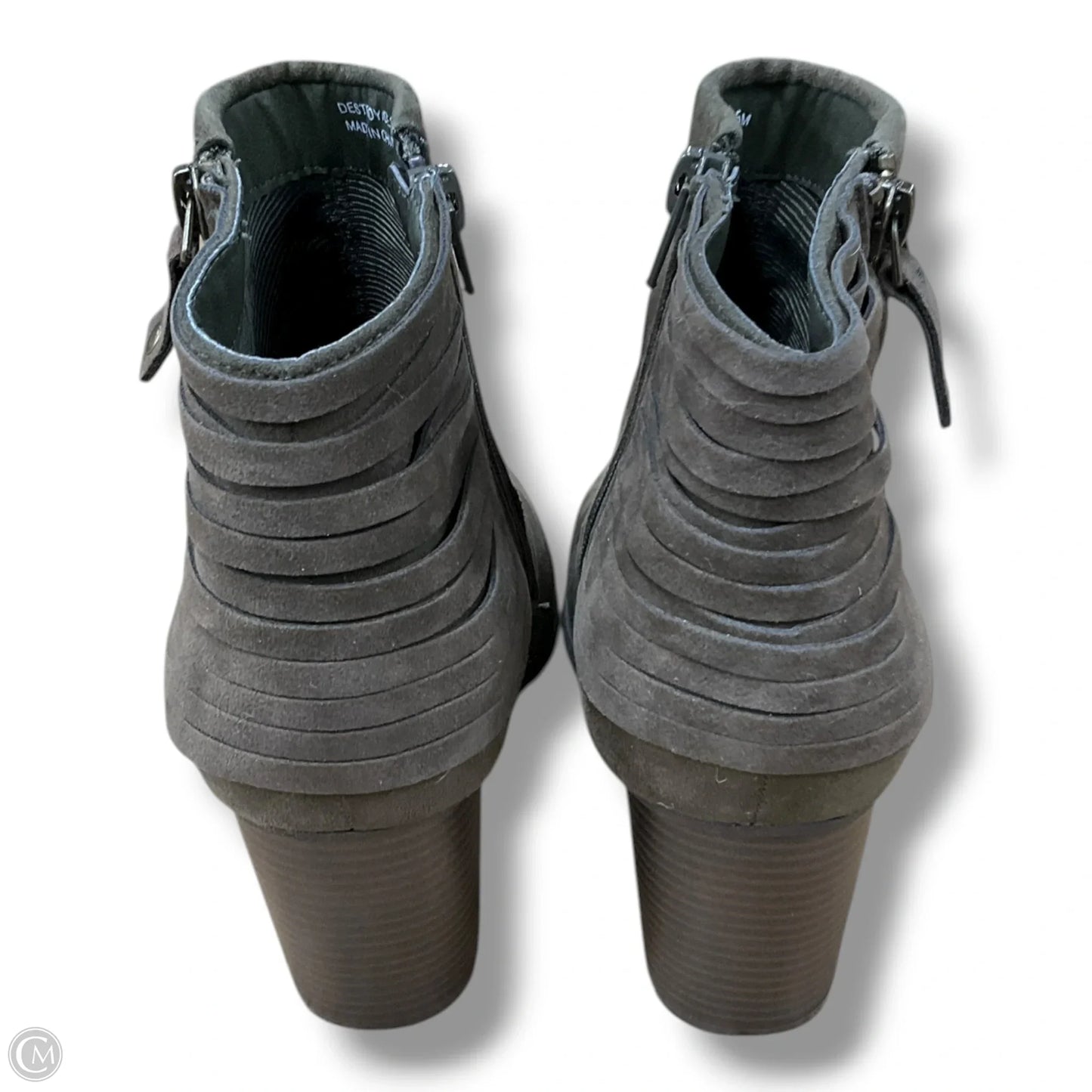 Boots Ankle Heels By Madden Girl In Green, Size: 8.5