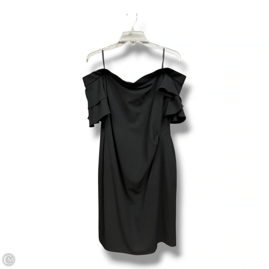 Dress Party Midi By Lauren By Ralph Lauren In Black, Size: Xl