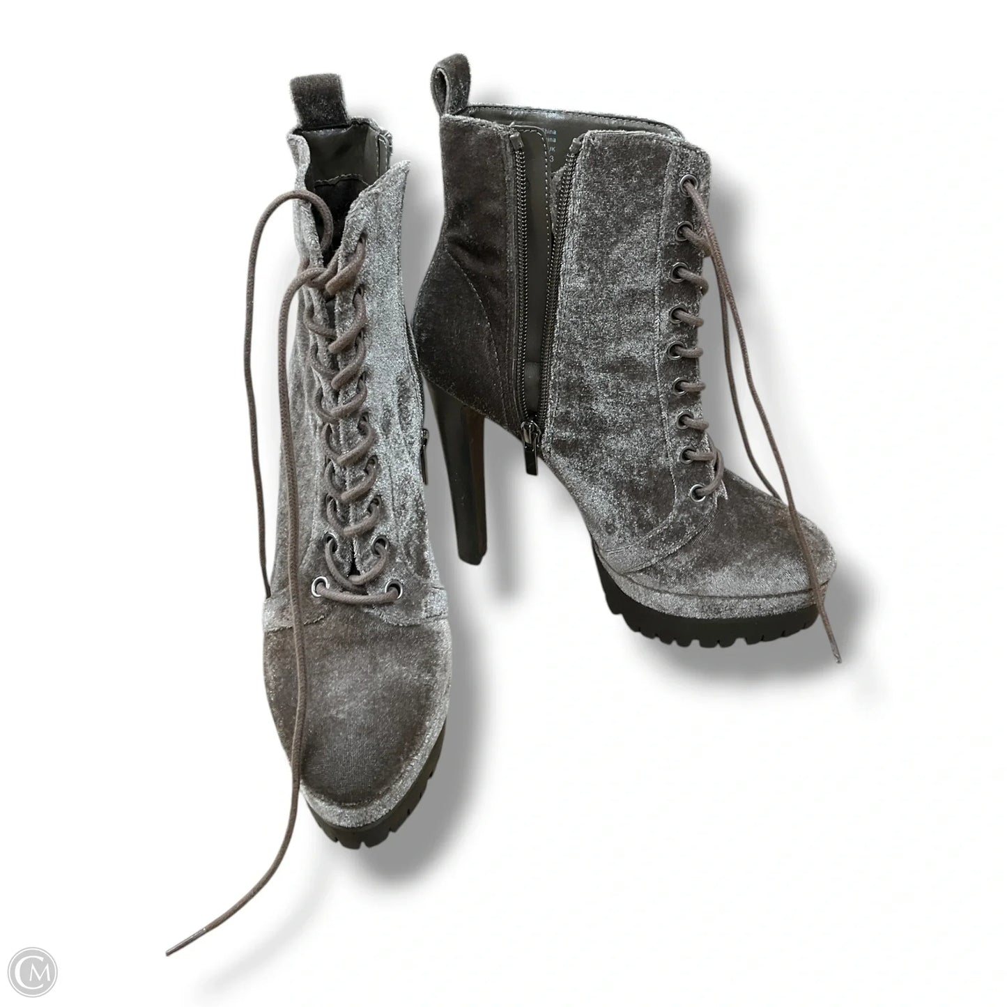 Boots Ankle Heels By Aldo In Taupe, Size: 6