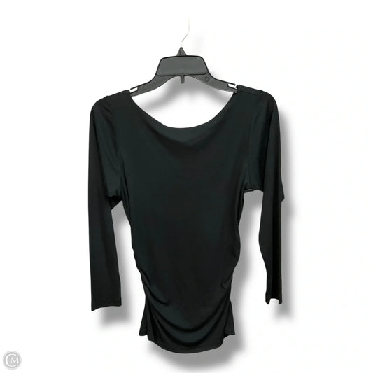 Top Long Sleeve By Theory In Black, Size: M