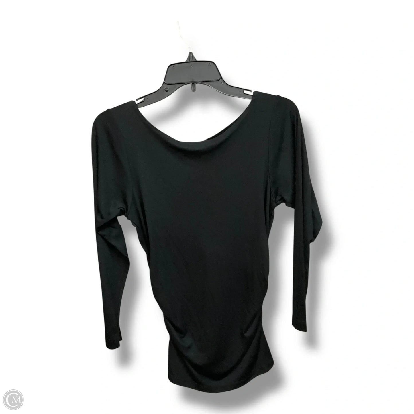 Top Long Sleeve By Theory In Black, Size: M