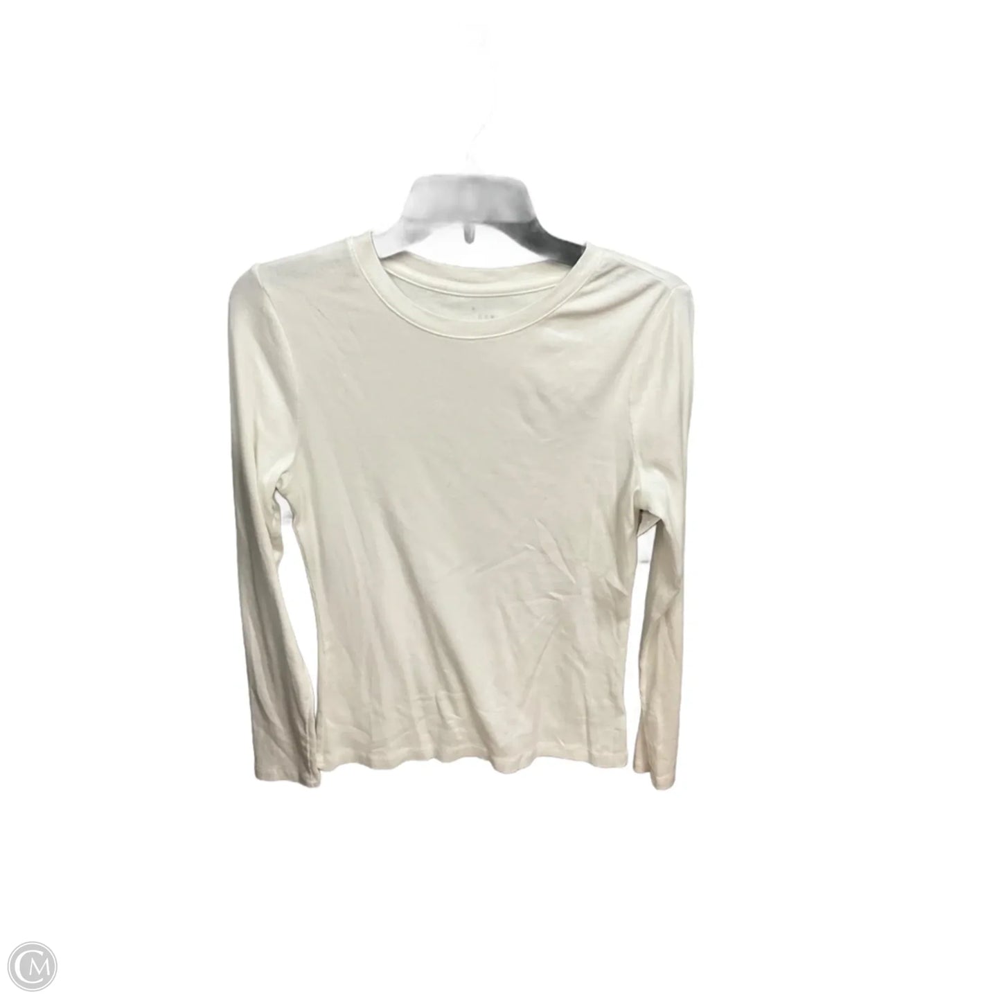Top Long Sleeve Basic By A New Day In White, Size: M