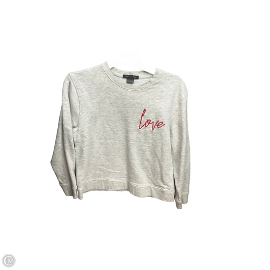 Sweatshirt Crewneck By French Connection In Grey, Size: S