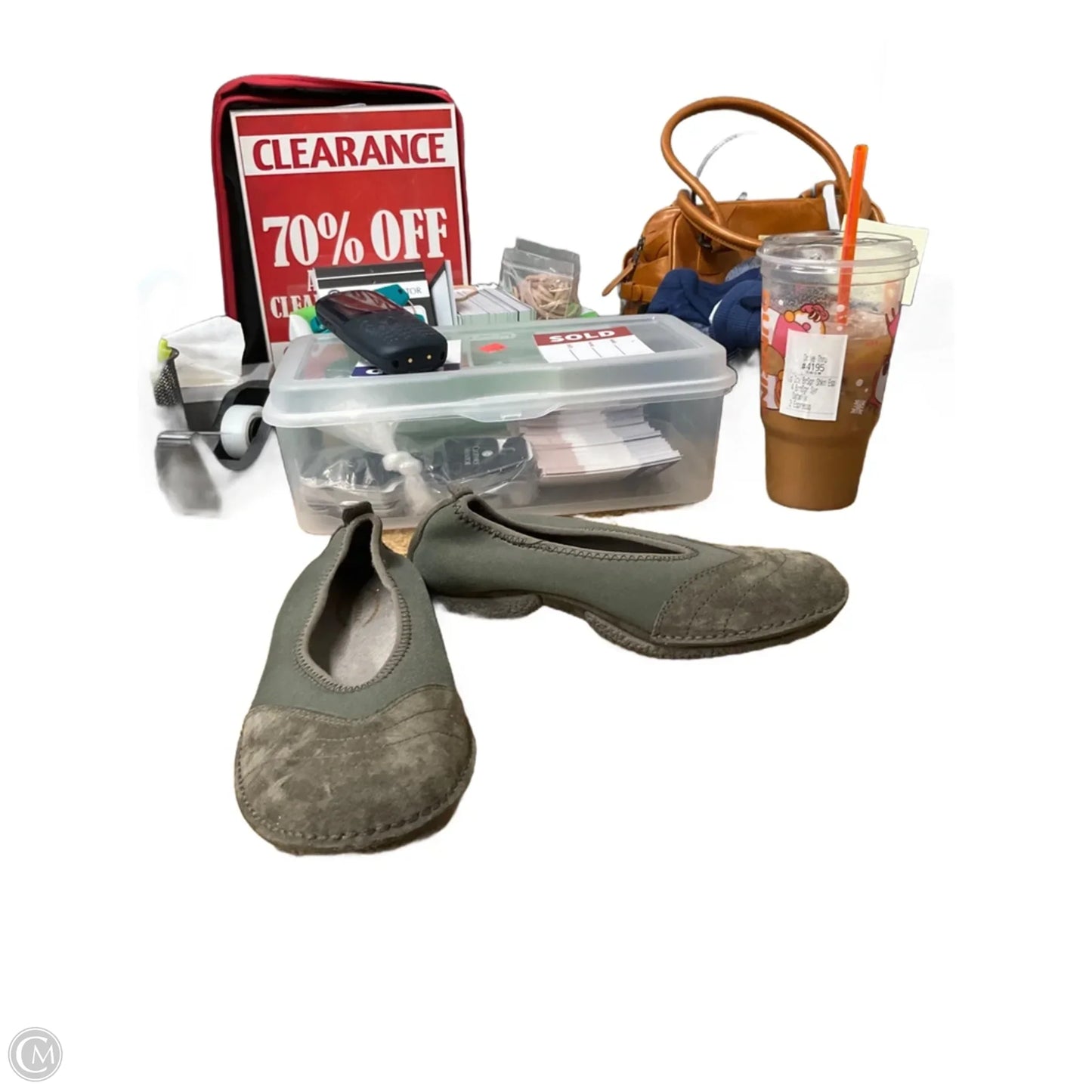 Shoes Flats By Merrell In Green, Size: 7.5