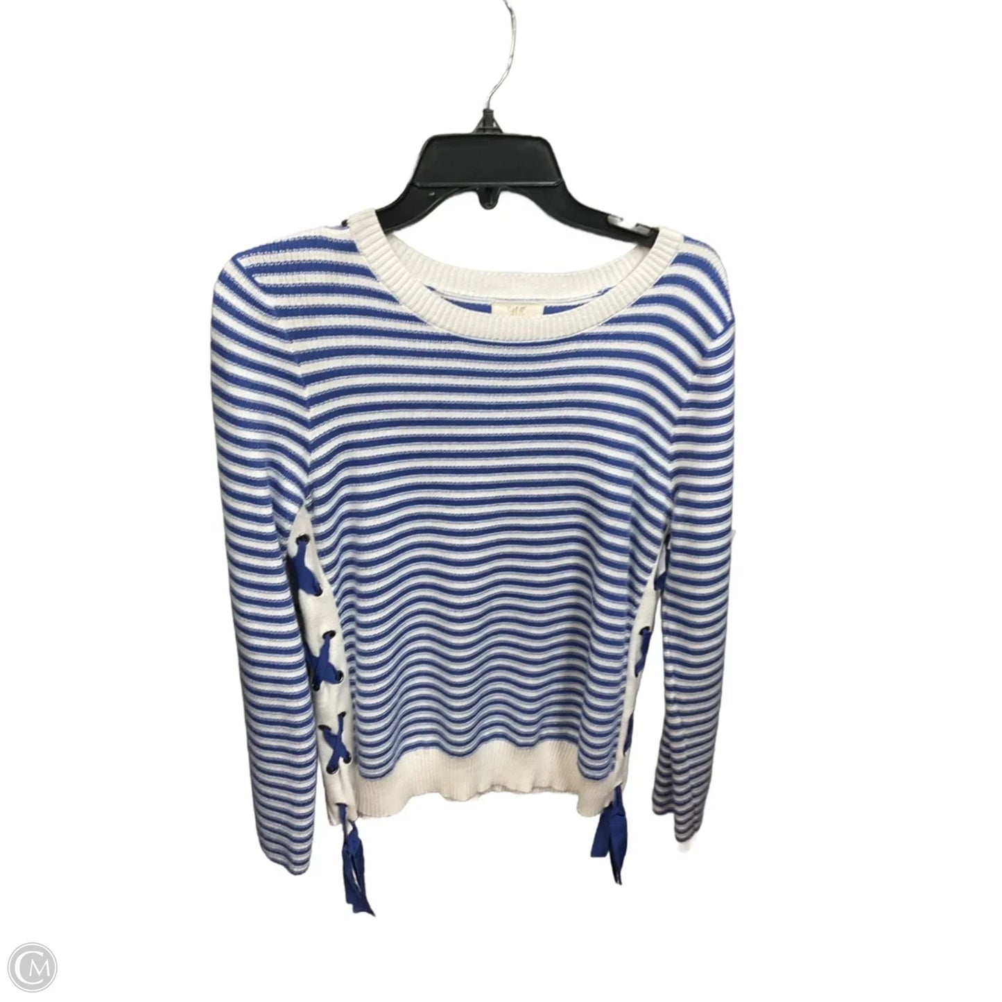 Top Long Sleeve By Cupio In Striped Pattern, Size: M