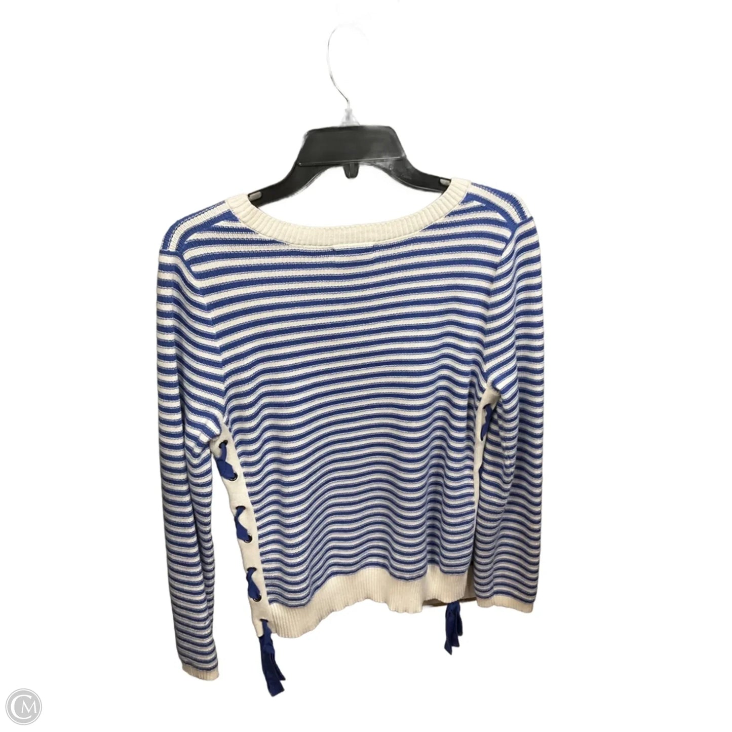 Top Long Sleeve By Cupio In Striped Pattern, Size: M