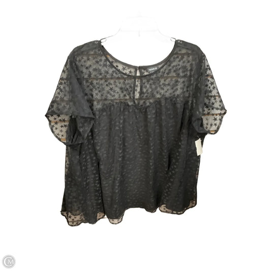 Top Short Sleeve Basic By Torrid In Black, Size: 3x