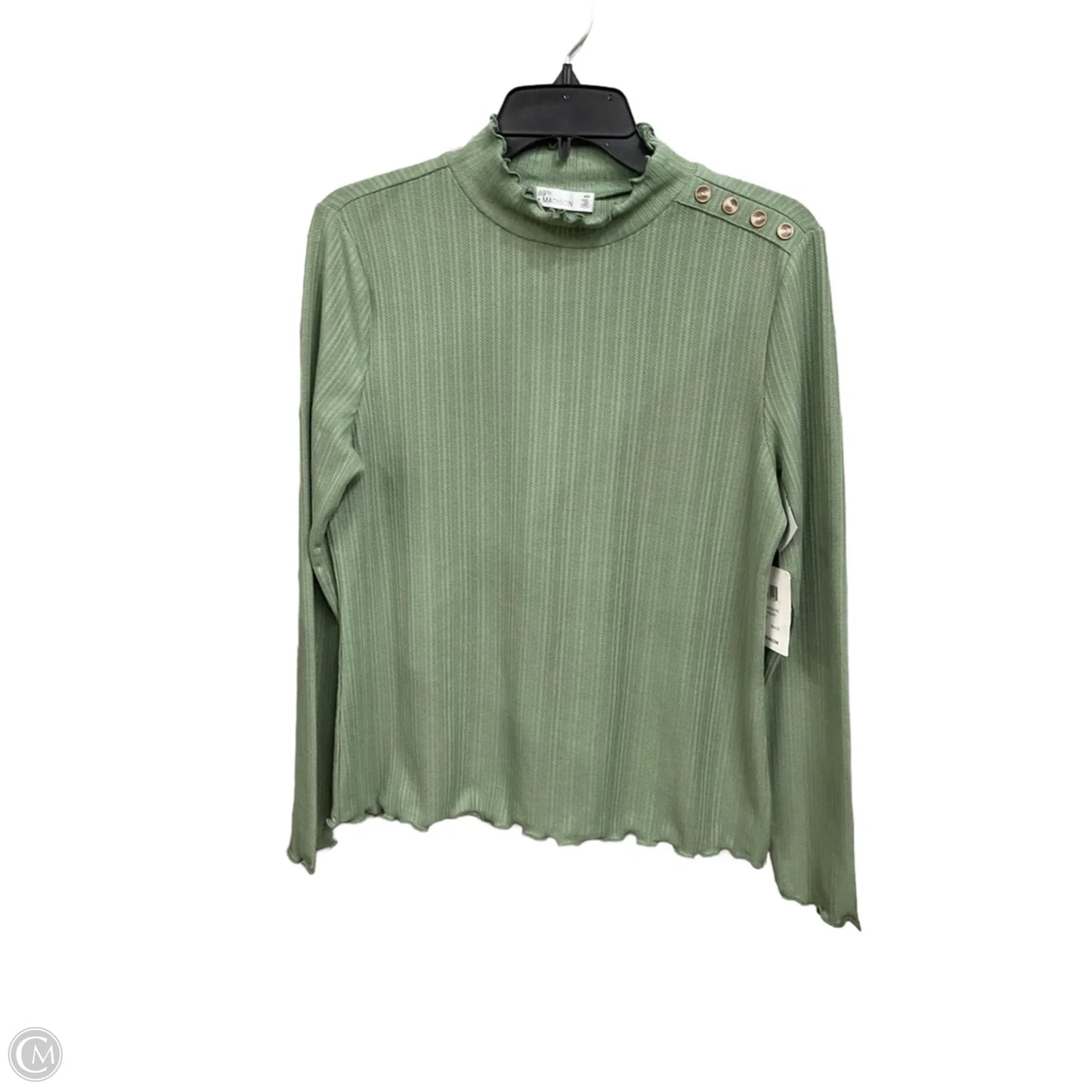 Top Long Sleeve Basic By 89th And Madison In Green, Size: M