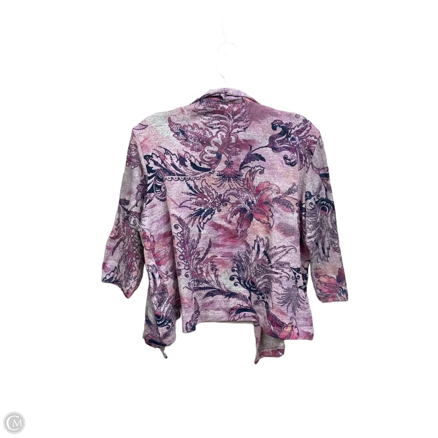 Top Long Sleeve By Alfred Dunner In Paisley Print, Size: Mp