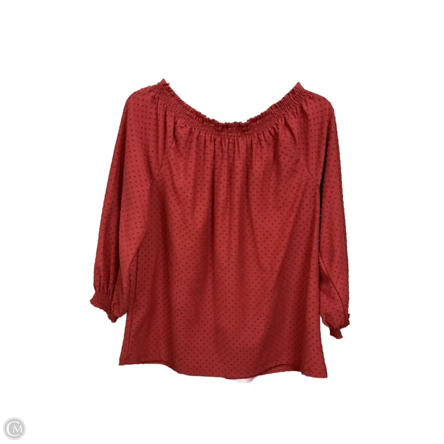 Top Long Sleeve Basic By Style And Company In Copper, Size: M