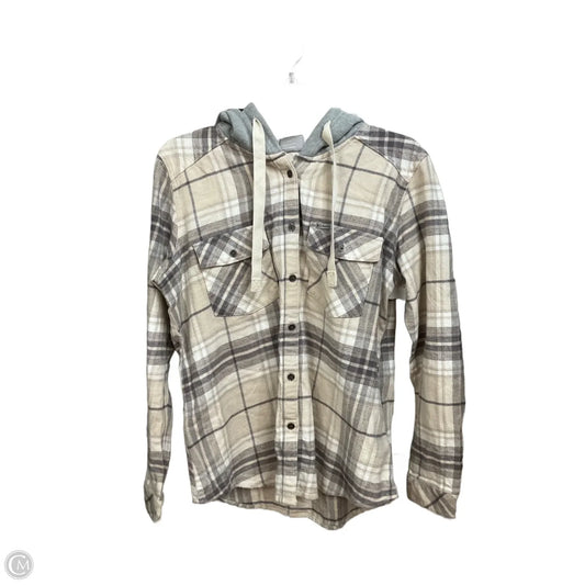 Jacket Shirt By Columbia In Plaid Pattern, Size: L