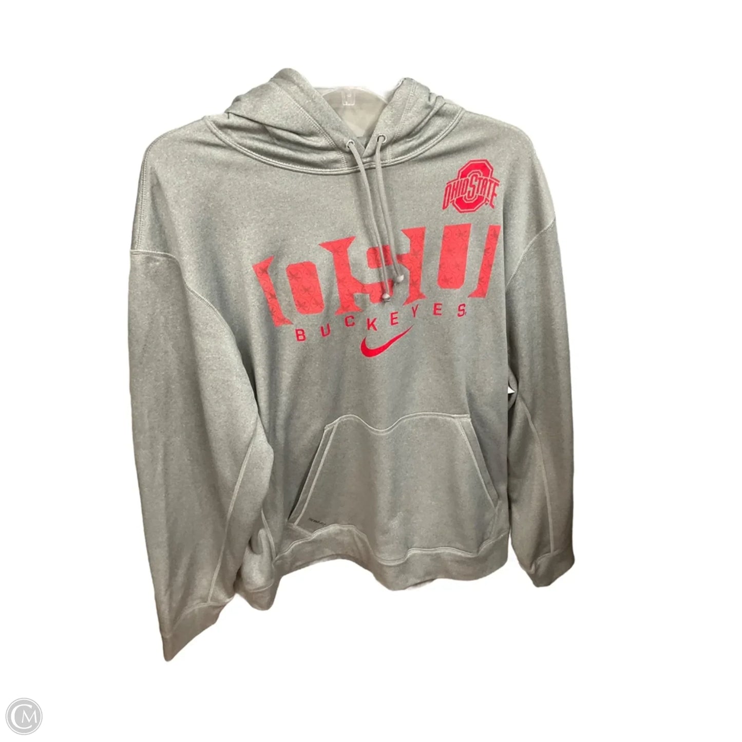 Sweatshirt Hoodie By Clothes Mentor In Grey, Size: Xl