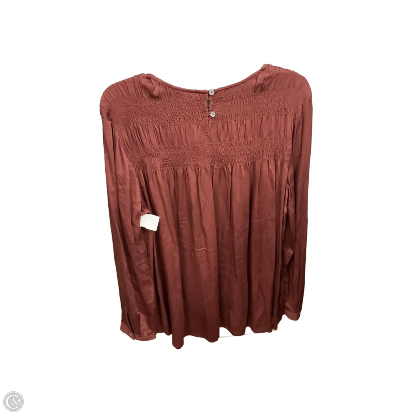 Blouse Long Sleeve By J. Jill In Copper, Size: L