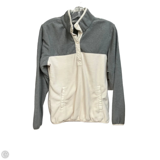 Athletic Fleece By Columbia In Cream & Grey, Size: S