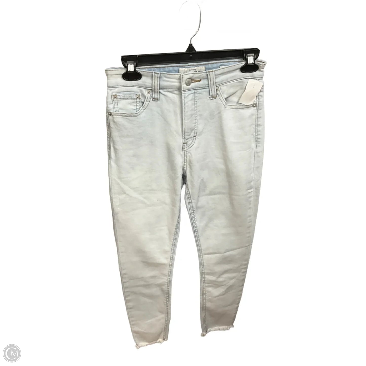 Jeans Cropped By Lucky Brand In Blue Denim, Size: 4
