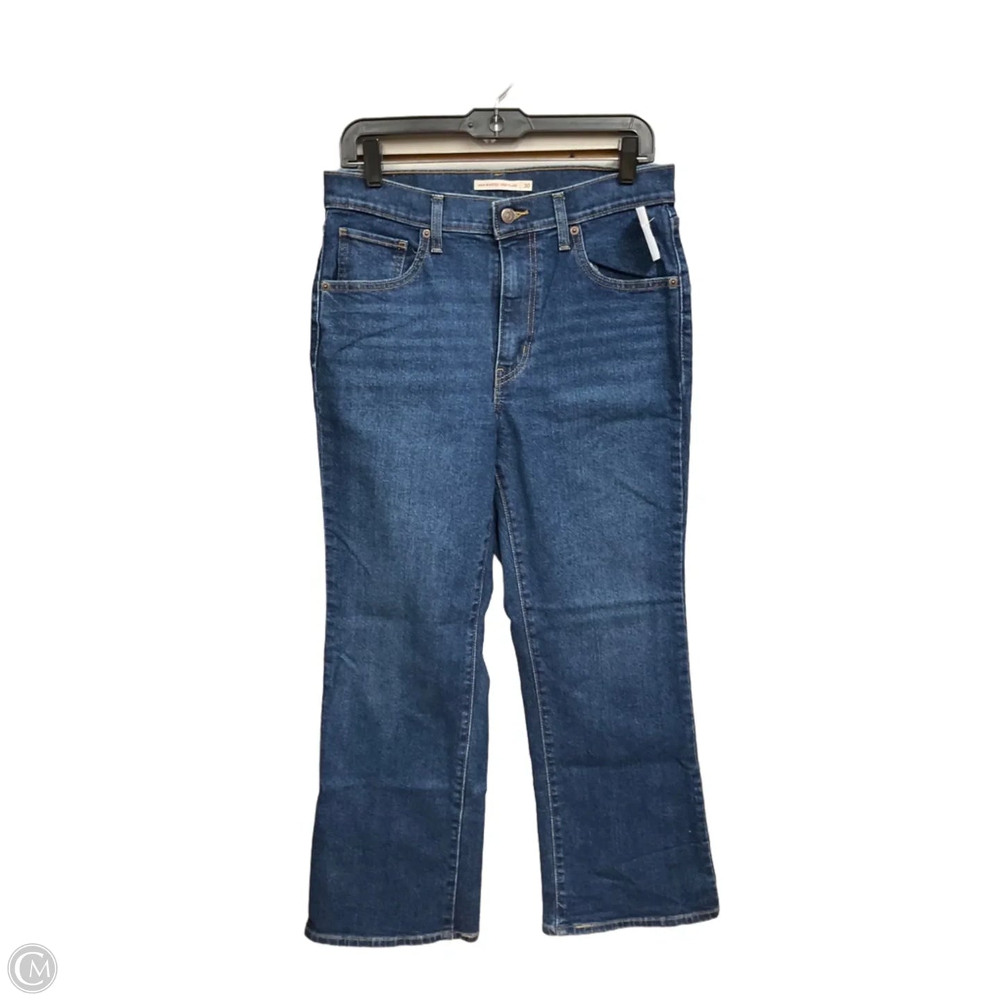 Jeans Wide Leg By Levis In Blue Denim, Size: 4
