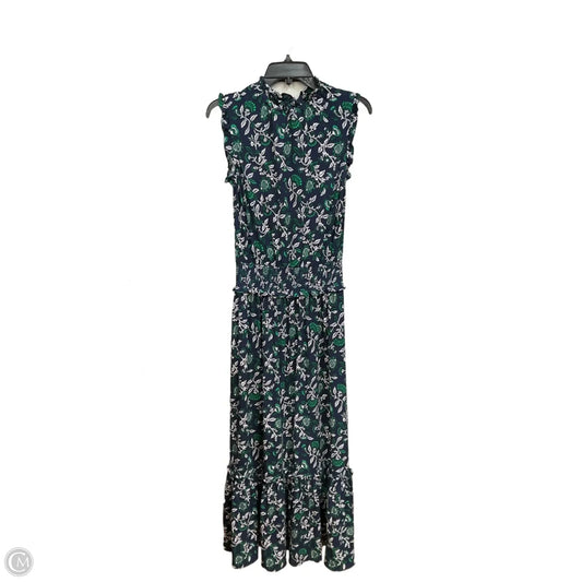 Dress Casual Maxi By Michael By Michael Kors In Blue & Green, Size: S