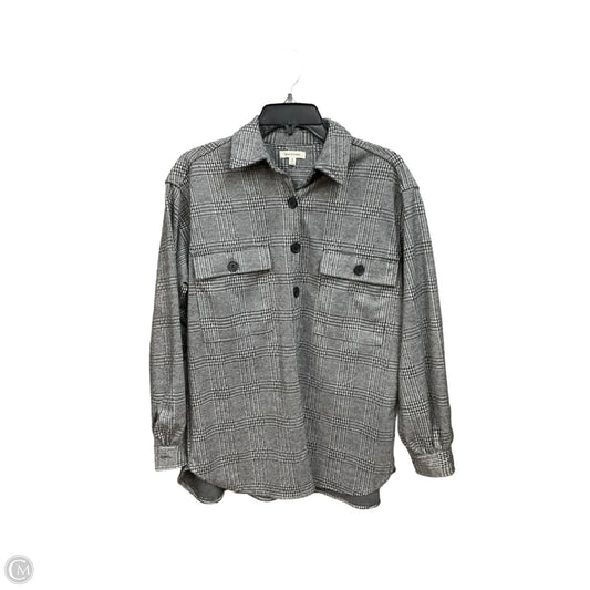 Blouse Long Sleeve By Max Studio In Plaid Pattern, Size: S