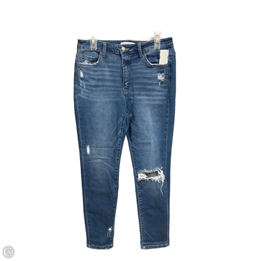 Jeans Skinny By Flying Monkey In Blue Denim, Size: 8