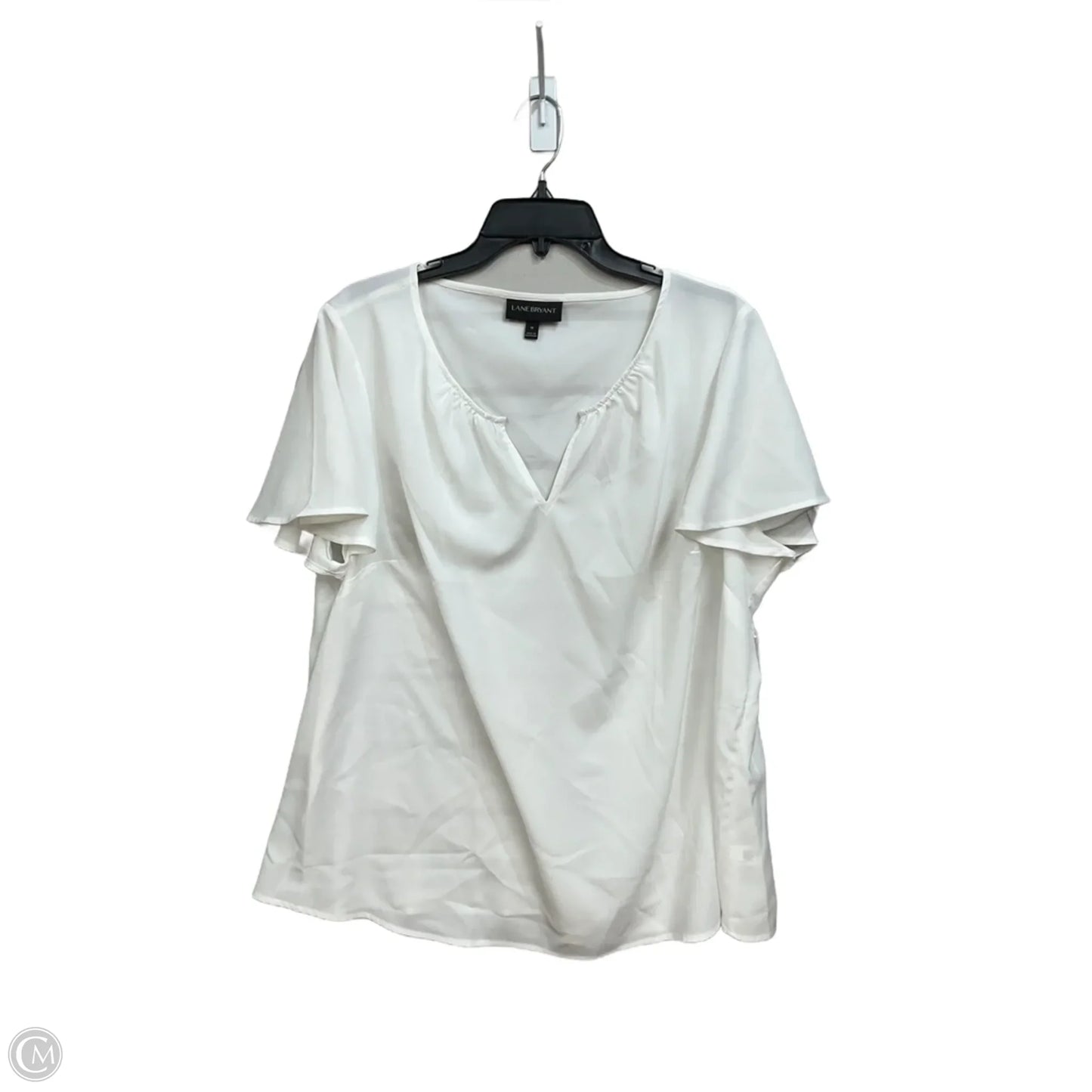 Blouse Short Sleeve By Lane Bryant In Yellow, Size: 2x