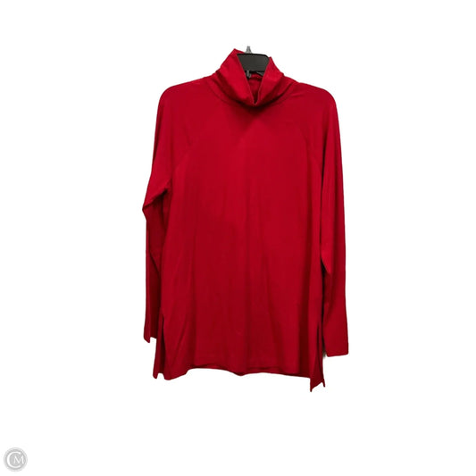 Tunic Long Sleeve By J. Jill In Red, Size: M