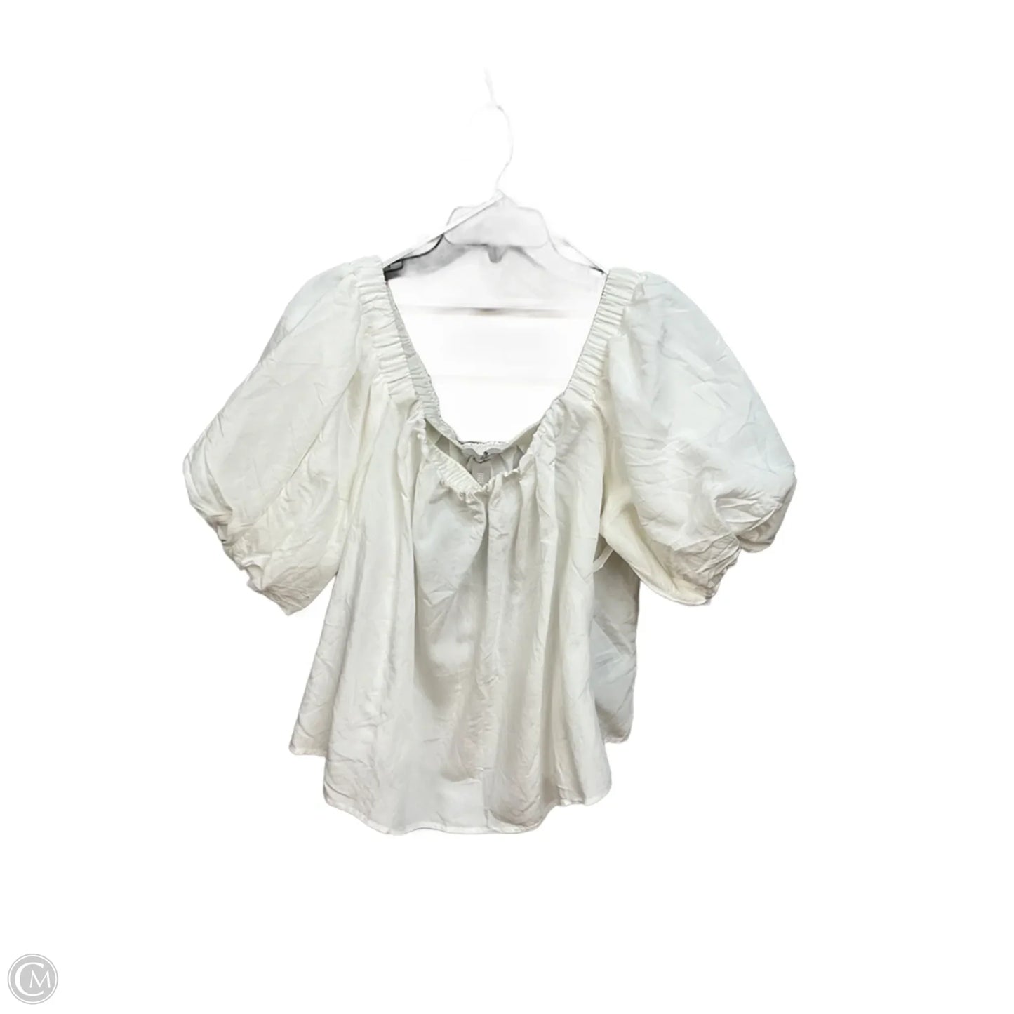 Top Short Sleeve By Cmc In White, Size: Xl
