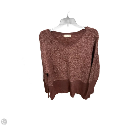 Top Long Sleeve Basic By Altard State In Maroon, Size: M