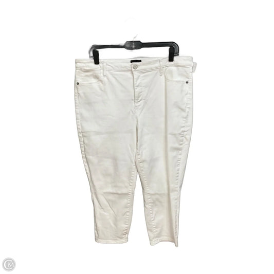 Pants Cropped By Talbots In White, Size: 16