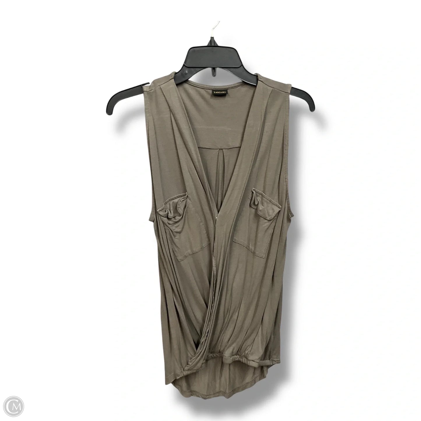 Top Sleeveless Basic By Cmc In Green, Size: M