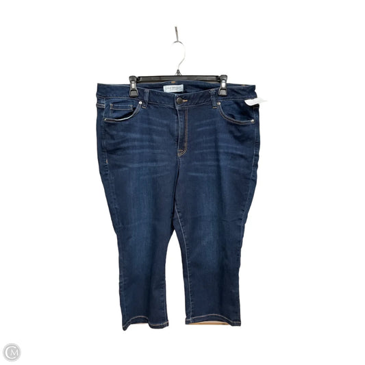 Capris By Lane Bryant In Blue Denim, Size: 18