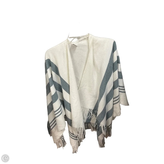 Shawl By Aldo In Blue & White, Size: Osfm