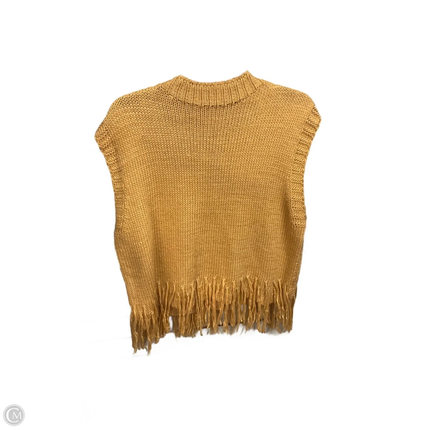Vest Sweater By Cloud Ten In Tan, Size: L