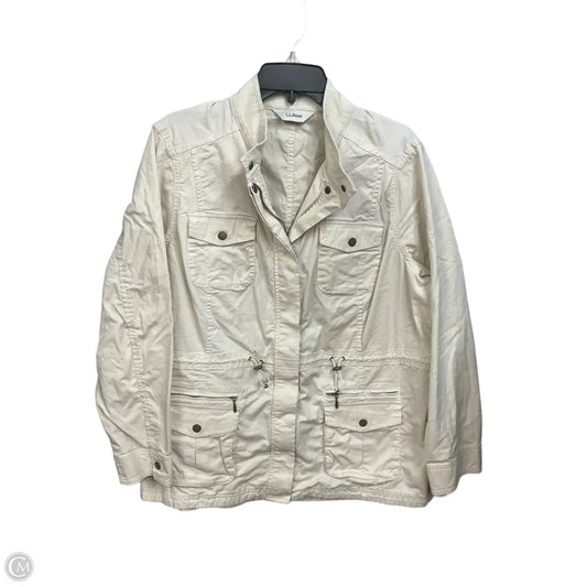 Jacket Utility By L.l. Bean In Ivory, Size: 1x