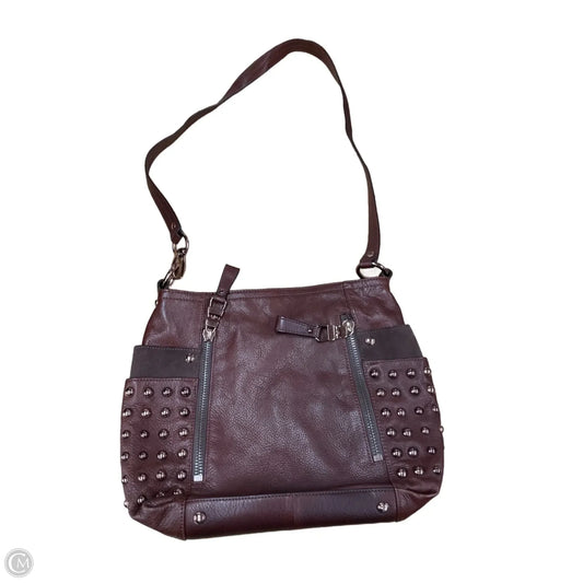 Crossbody Leather By B. Makowsky, Size: Large