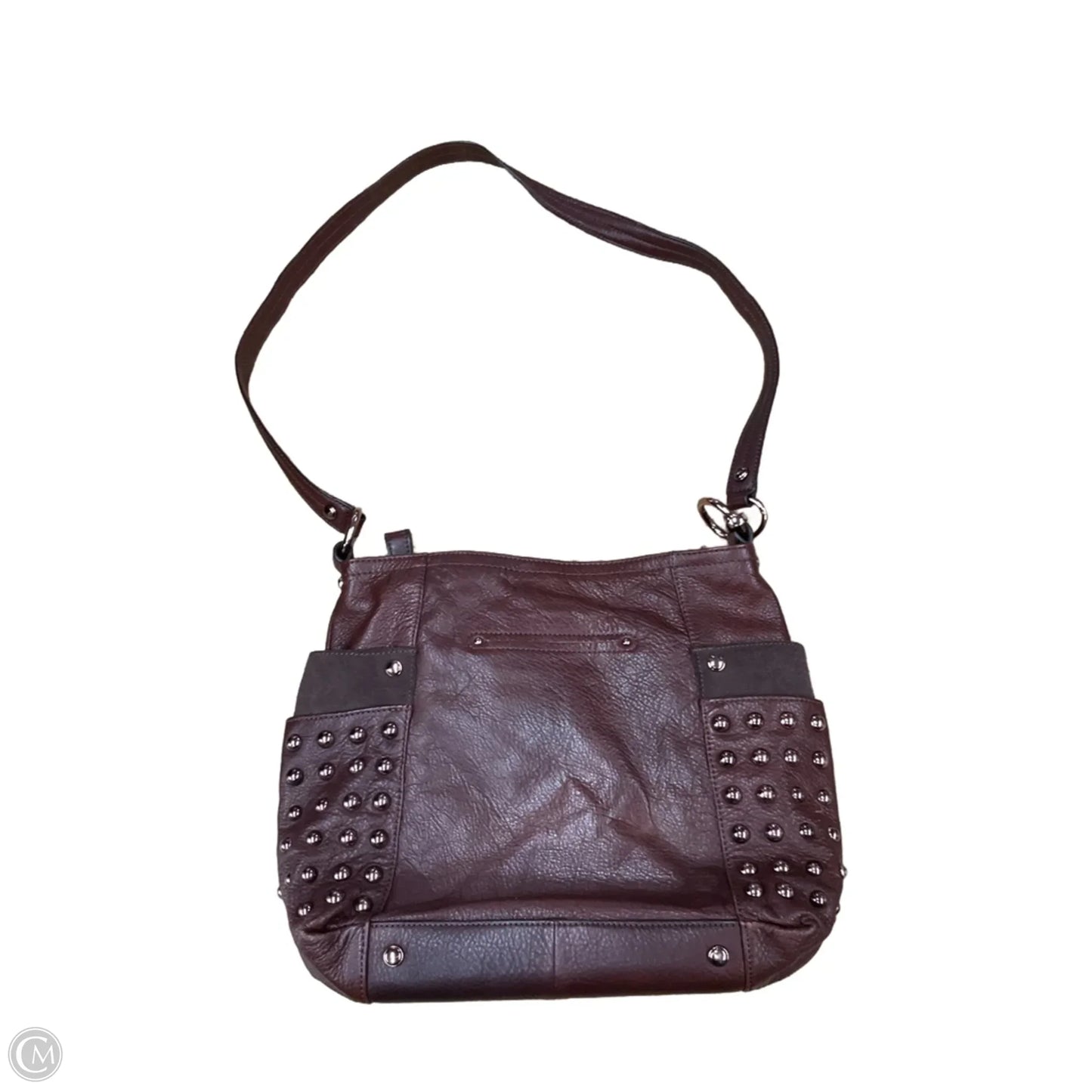 Crossbody Leather By B. Makowsky, Size: Large