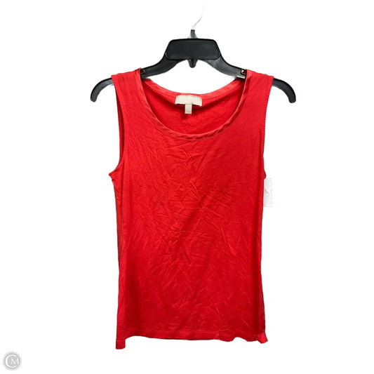 Top Sleeveless Basic By Banana Republic In Coral, Size: S