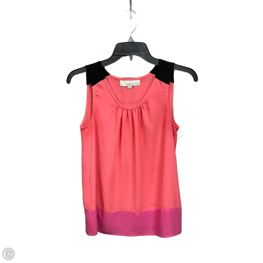 Top Sleeveless By Loft In Multi-colored, Size: Xsp