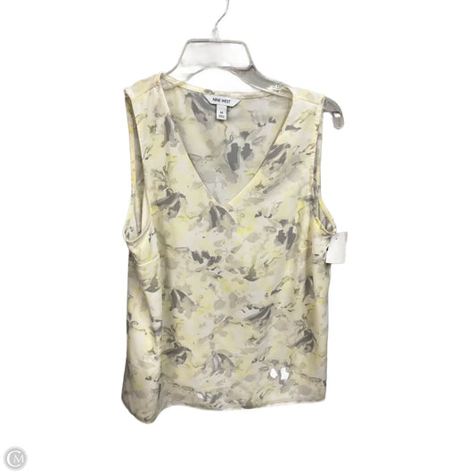 Top Sleeveless By Nine West Apparel In Floral Print, Size: M