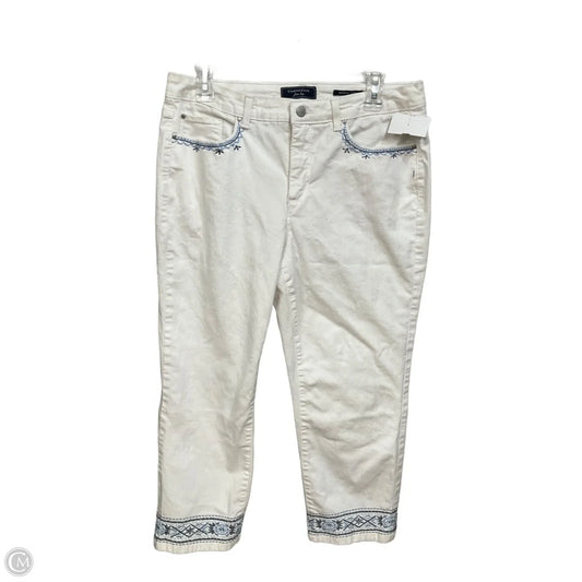 Capris By Charter Club In White, Size: 12